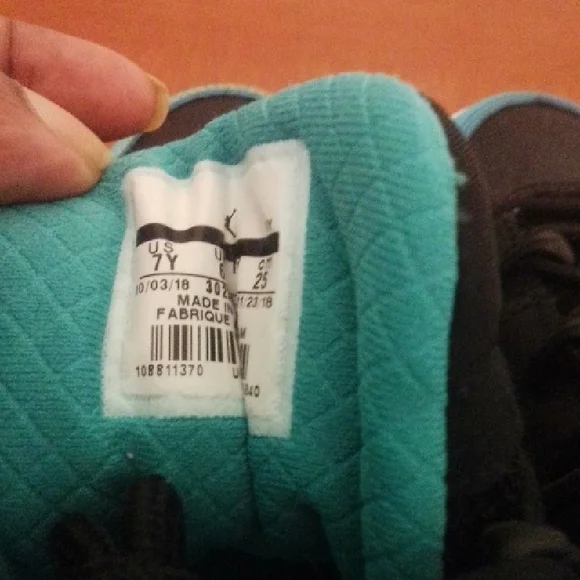 Kids Black and Blue Sneakers - Picture 5 of 7